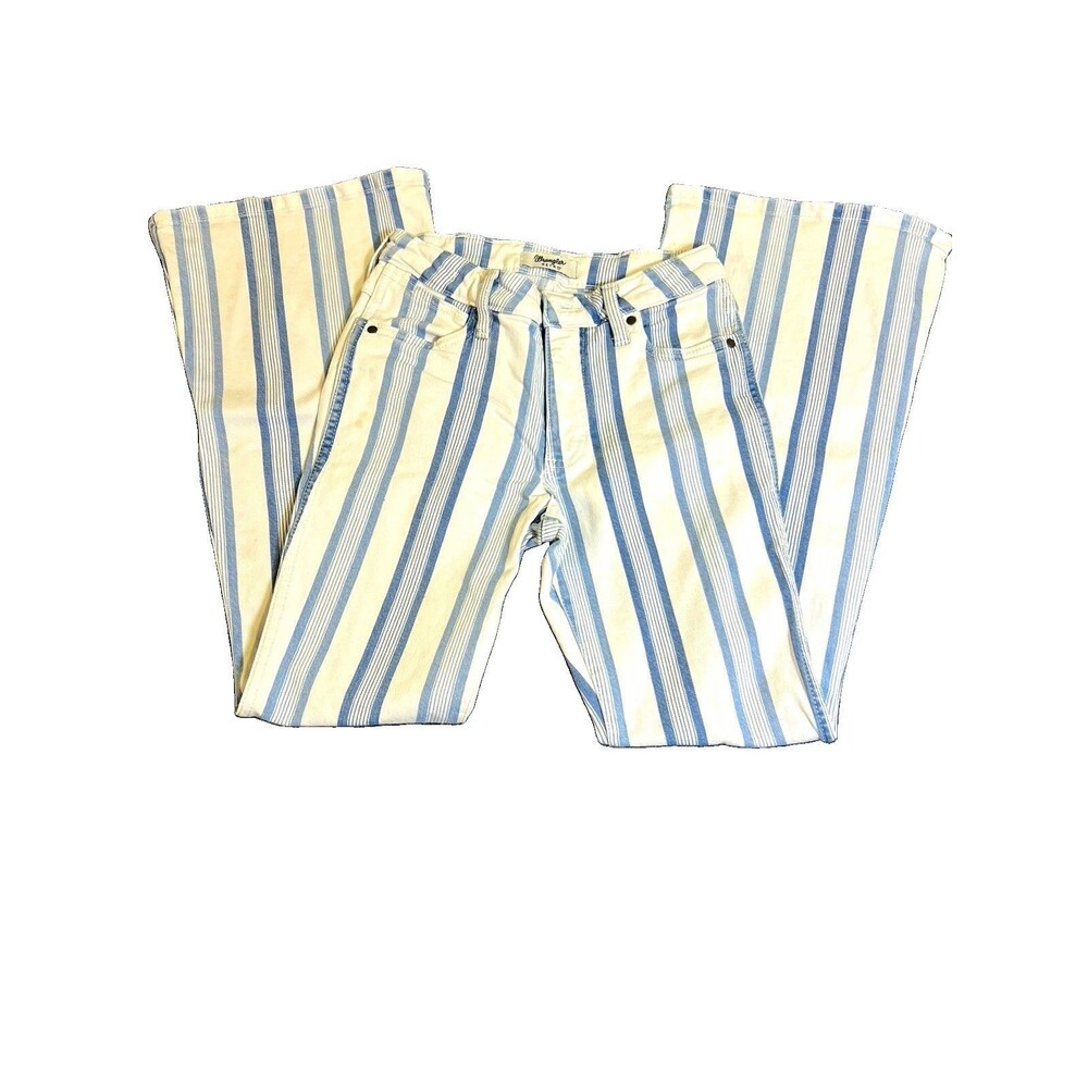 Wrangler Retro Bailey Highrise Flare white blue 25/30 women’s jeans Westernwear